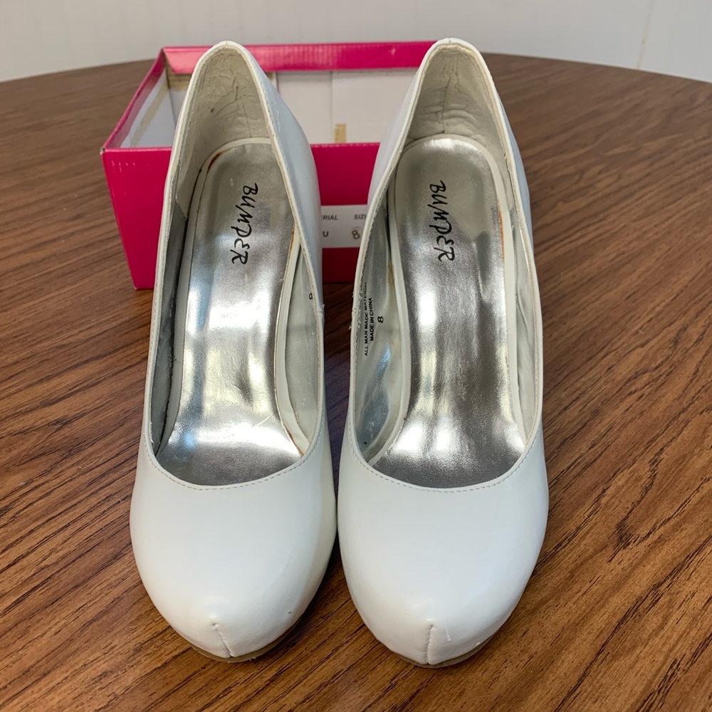Pure White heels